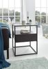 Beistelltisch >EVORA< in schwarz, Holzwerkstoff / Metall - 43x54x43cm (BxHxT) Bild 2