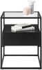Beistelltisch >EVORA< in schwarz, Holzwerkstoff / Metall - 43x54x43cm (BxHxT) Bild 4