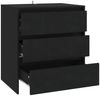 vidaXL Sideboard Schwarz 70x41x75 cm Holzwerkstoff 809747 Bild 5