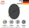 Rheinland Möbel FocusWall WAR09 – Runder Akustik-Wandabsorber Ø 90 cm in Stofffarbe Blizzard inkl. Montage-Set - Made in Germany - Klasse A, Stoffbezug, schwer entflammbar Bild 2