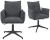 DUBI Möbel Polsterstuhl Mika-Nevio, Federkern, 360° drehbar & höhenverstellbar im 2er-Set Bild 5