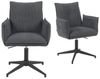 DUBI Möbel Polsterstuhl Mika-Nevio, Federkern, 360° drehbar & höhenverstellbar im 2er-Set Bild 4