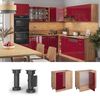Vicco Küchenschrank Küchenzeile R-Line, Bordeaux Hochglanz, Eckschrank 86 cm, ohne AP Bild 2