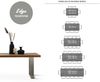 Esstischplatte Edge 260x100cm XL Akazie Platin Live-Edge Bild 5