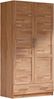OTTO home Kleiderschrank Sabrina, 97x60x200cm, natürlicher Landhausstil teilmassiv, Buche oder Eiche, FSC-zertifiziert, Metallgriffe Bild 2