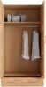 OTTO home Kleiderschrank Sabrina, 97x60x200cm, natürlicher Landhausstil teilmassiv, Buche oder Eiche, FSC-zertifiziert, Metallgriffe Bild 3