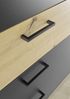 Schubkastenkommode >STARLIGHT< in Anthrazit / Artisan Eiche Dekor - 110x94,8x41 (B/H/T) Bild 4
