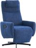 Relaxsessel B 67 x T 80,5 x H 110 cm, drehbar & verstellbar, Chenille in Blau Bild 5