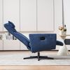 Relaxsessel B 67 x T 80,5 x H 110 cm, drehbar & verstellbar, Chenille in Blau Bild 4