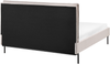 Bett mit Lattenrost CORIO 140 x 200 cm Stoff Creme Bild 5
