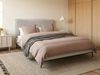 Bett mit Lattenrost CORIO 140 x 200 cm Stoff Creme Bild 3