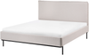 Bett mit Lattenrost CORIO 140 x 200 cm Stoff Creme Bild 1