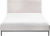 Bett mit Lattenrost CORIO 140 x 200 cm Stoff Creme Bild 4