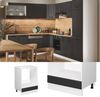 Herdumbauschrank R-Line Anthrazit Landhaus 60 cm , AP Marmor Vicco Bild 2