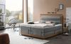 Belanoti Boxspringbett MODELA (Boxspringbett 180x200 elektrisch verstellbar Bett 180x200 mit Motor, 7-Zonen Taschenfederkern Matratze inklusive Visco Topper), in der Farbe Beige H2/H3 Polsterbett Motorbett mit Eiche Bild 4