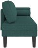vidaXL Chaiselongue mit Kissen Dunkelgrün Stoff Bild 4