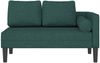 vidaXL Chaiselongue mit Kissen Dunkelgrün Stoff Bild 3