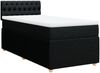 vidaXL Boxspringbett mit Matratze Schwarz 100x200 cm Stoff 3287376 Bild 2