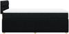 vidaXL Boxspringbett mit Matratze Schwarz 100x200 cm Stoff 3287376 Bild 5