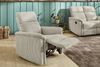 Relax-Fernsehsessel Federkern TV Liegefunktion verstellbar Bezug in Cord Beige Bild 2