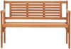 vidaXL Gartenbank Klappbar 120 cm Massivholz Eukalyptus 47293 Bild 3