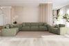 Sofa Designersofa CELES PREMIUM 2-Sitzer in Stoff Artico Grün Bild 2