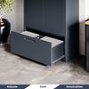 Metallschrank mit Hohe Schublade MEGAN - 195x90x40cm Anthrazit | Büroschrank Aktenschrank Stahlschrank Fachbodenschrank Werkstattschrank Bild 4