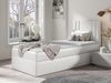 Boxspringbett 'Harlon Mini' rechts, weiß 80x200 cm Bild 2