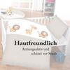 Kinder Bettwäsche 2-tlg ( 100x135cm / 40x60cm ) Bettdecken Set, 100% Baumwolle - Babybettwäsche mit Motiv Löwe & Giraffe Bild 4