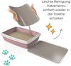 GarPet Katzentoilette 2er Set Katzenklo Matte Katzenstreu Katzentoilette Vorleger Grau Bild 5