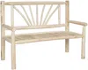 Vente-unique - TULUM Gartensitzgruppe Holz, Platte Beige - B 60 cm x H 96 cm x L 130 cm Bild 2