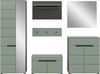 Home affaire Garderoben-Set Rehat, Garderobenkombination, Breite 255cm, (Set, 6-St, Garderobenschrank, Sitzbank, Paneel, Hakenleiste, Spiegel, Kommode), Garderobenkombination, Kombination, Set, Flurgarderobe, Diele Bild 3