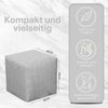 Best for Home Sitzhocker Cube Pouf – Stilvoller Samt Hocker & Fußhocker (verschiedene Farben), Handwerksqualität,TOP Preis-Leistungs-Verhältnis Bild 2