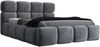 Polsterbett MONAKO 160x200 ohne Matratze mit Bettkasten und Lattenrost. Farbe: Anthracite 18 Bild 4