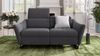 Sofanella Stoffsofa MODENA 2-Sitzer Stoffgarnitur Couch in Lila Bild 3