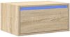vidaXL Wand-Nachttisch mit LED-Leuchten Sonoma-Eiche 860215 Bild 3