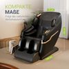 Juskys Massagesessel Naxos, mit LCD-Bedienfeld, Bluetooth, Airbags, Heizung, Rollenmassage, USB & Fußverlängerung, Fix-Point-Technologie - Schwarz Bild 4