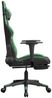 vidaXL Gaming-Stuhl mit Massage & Fußstütze Schwarz & Grün Kunstleder 345437 Bild 5