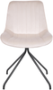 Esszimmerstuhl 2er Set NAVASOTA Samtstoff Beige Bild 5