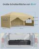 SONGMICS Faltzelt 6 x 3 m, mit Seitenwänden, stabil, tragbar, Pavillon für Garten, Hof, Party, Sonnenschutz, beige Bild 5