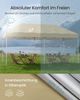 SONGMICS Faltzelt 6 x 3 m, mit Seitenwänden, stabil, tragbar, Pavillon für Garten, Hof, Party, Sonnenschutz, beige Bild 4