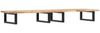 vidaXL Waschbeckenregal Wandmontage Stahl und Akazienholz 3302681 Bild 2