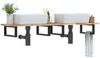 vidaXL Waschbeckenregal Wandmontage Stahl und Akazienholz 3302681 Bild 1