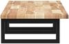 vidaXL Waschbeckenregal Wandmontage Stahl und Akazienholz 3302681 Bild 5