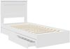 vidaXL Aufbewahrungsbett mit Kopfteil Weiß 75 x 190 cm Holzwerkstoff 3410279 Bild 5