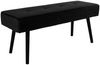 Sitzbank >Skiby< in Schwarz, Velour - 100x44x35cm (BxHxT) Bild 2