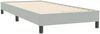 vidaXL Boxspringbett mit Matratze Hellgrau 80x220 cm Samt 3317883 Bild 5