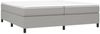 vidaXL Boxspringbett , Stoff Hellgrau, 200x200 cm Bild 3