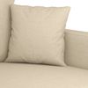 vidaXL 2-tlg. Sofagarnitur mit Kissen Creme Stoff 3201650 Bild 5