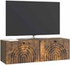vidaXL Wandmontierter TV-Schrank Geräucherte Eiche 98 x 31 x 30 cm 898220 Bild 3